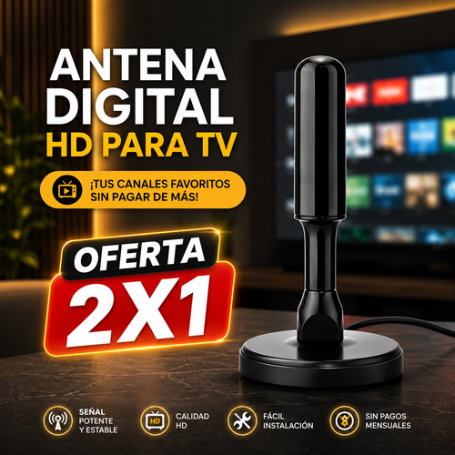 Antena Digital Full HD 4K (Oferta 2x1)